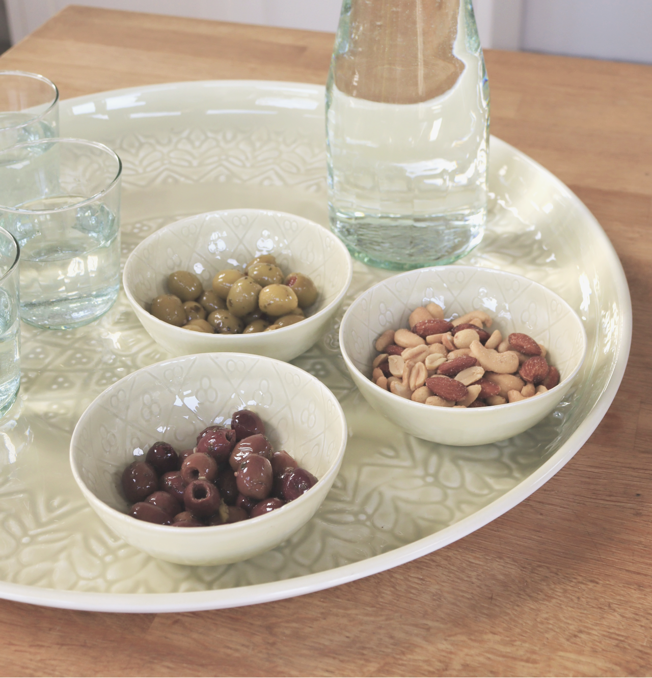 Inca Round Tray Clay