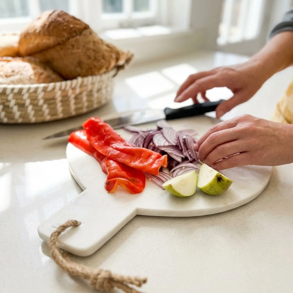 White Marble Serving/Chopping Board