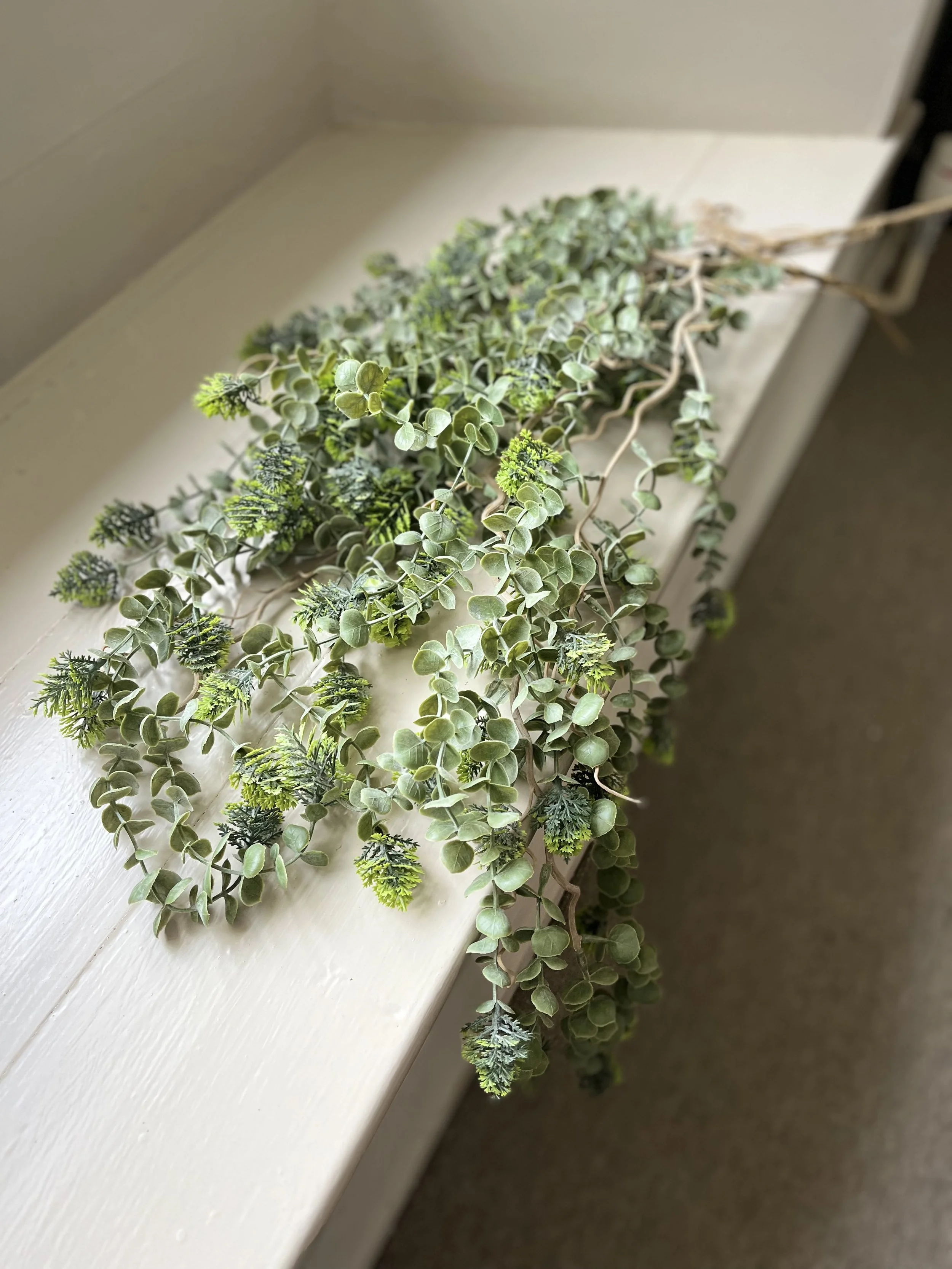 Trailing Green Eucalyptus Faux Spray
