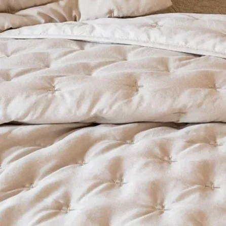 Sera Peachskin  Taupe Bedspread 250 cm x 260 cm