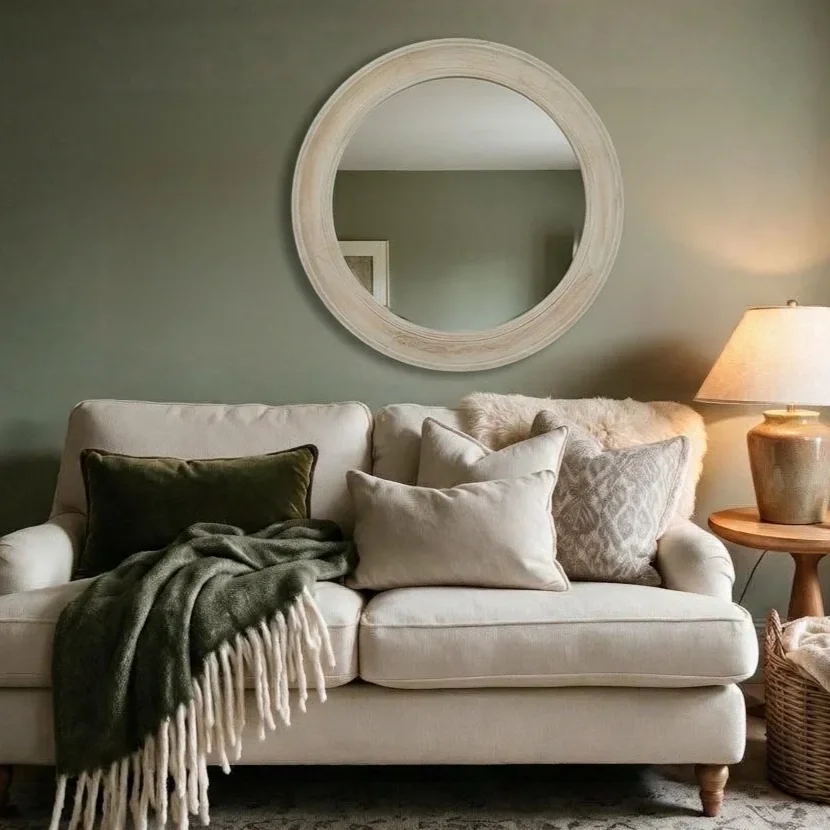 Baye Large Round Wall Mirror