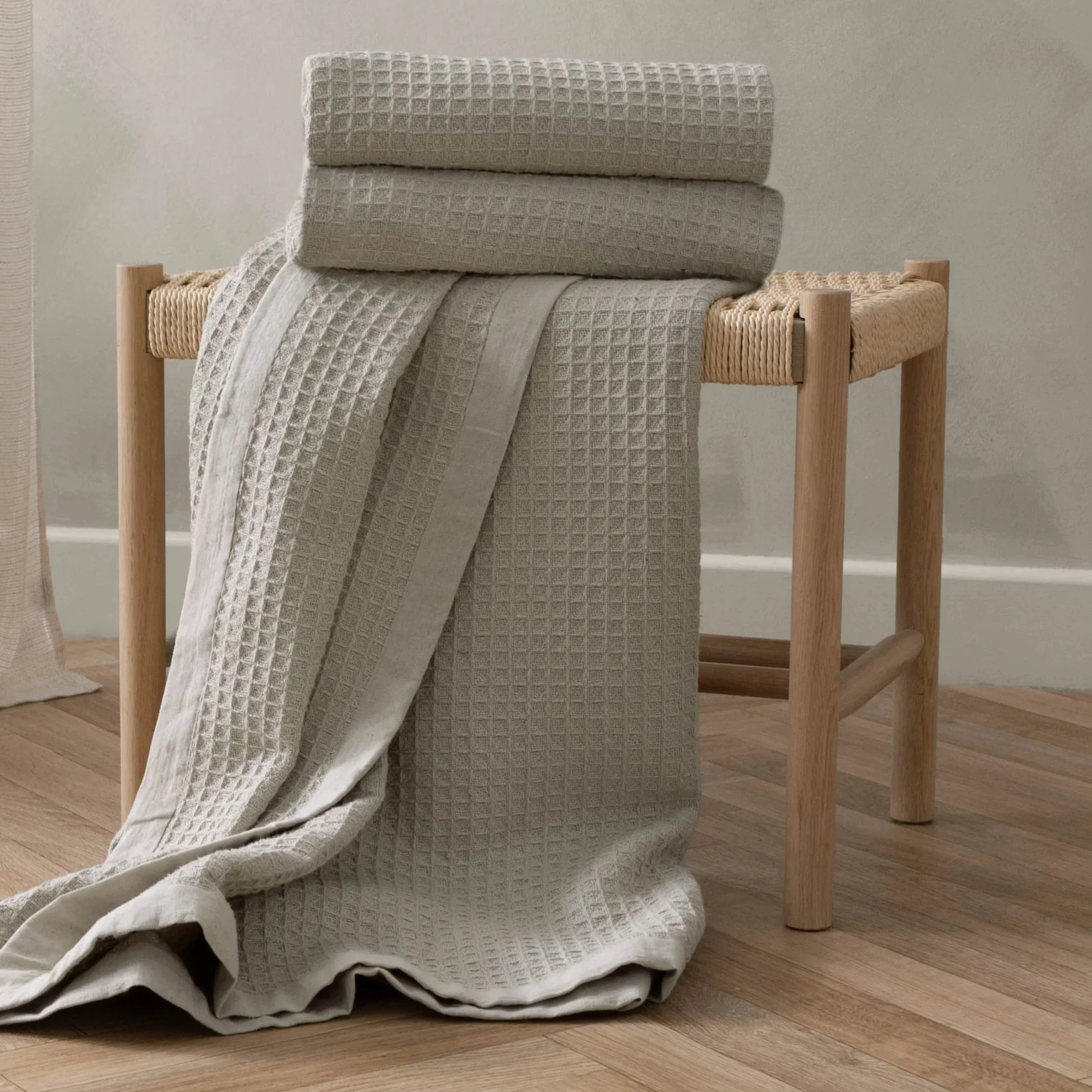 Canopy Stone Oversized Cotton Throw 240 cm x 260 cm