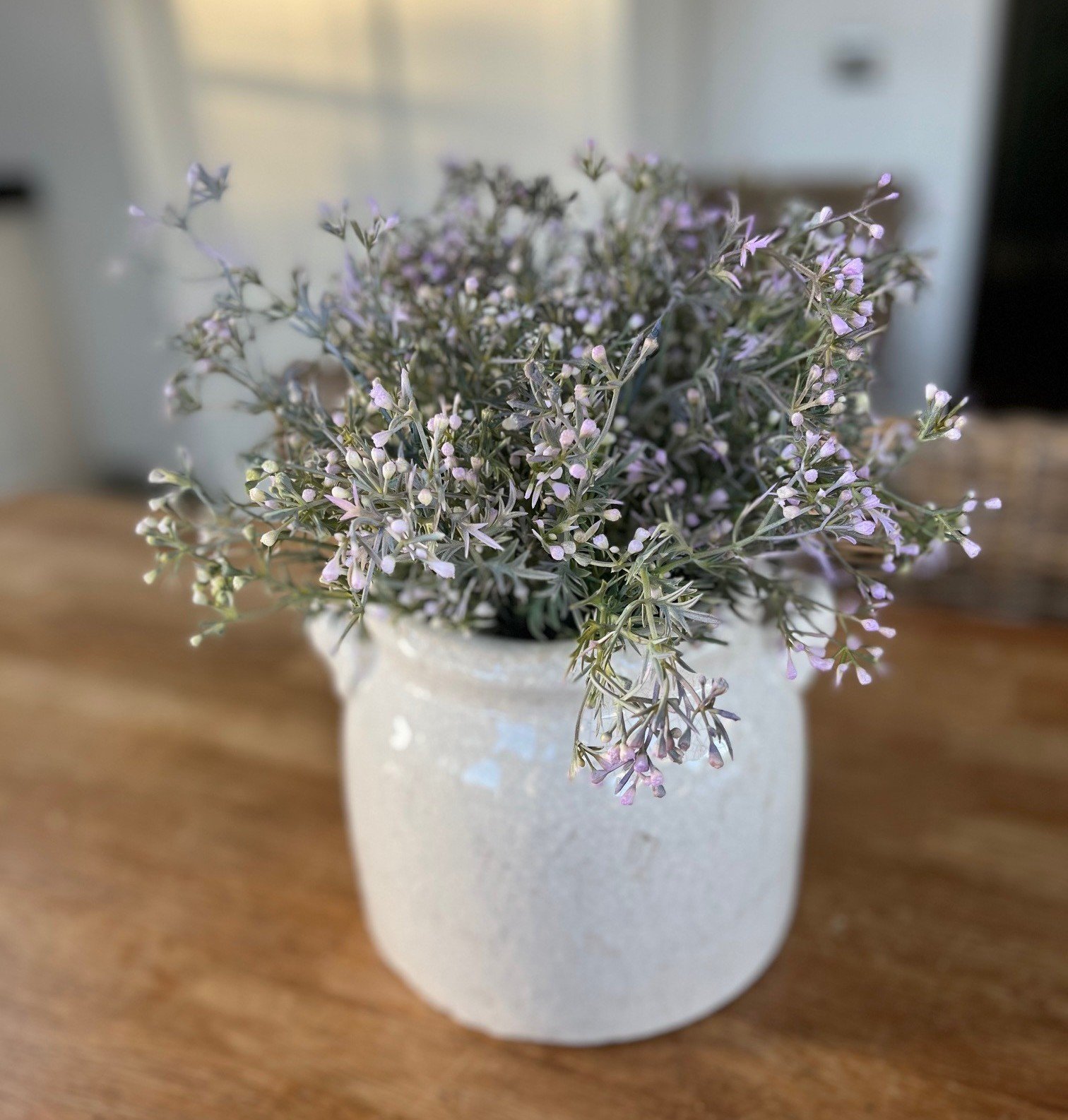 Aurora Crackle Glaze Pot with Lavender Gift