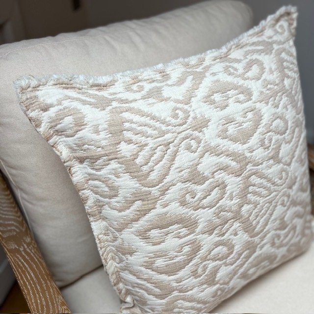 Safi Jacquard Natural Cotton Cushion 50 x 50 cm