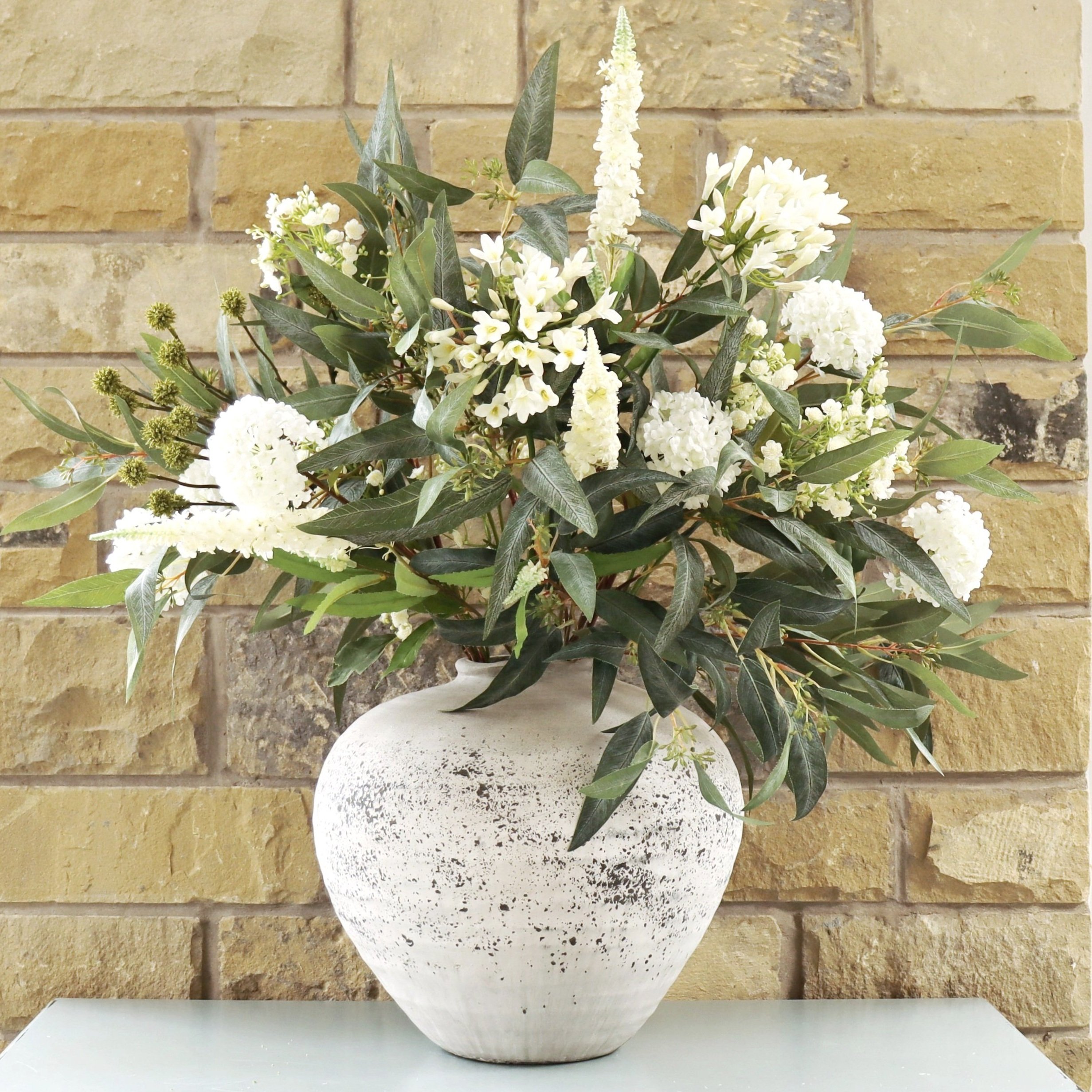 Luxury White Faux Flower Bouquet
