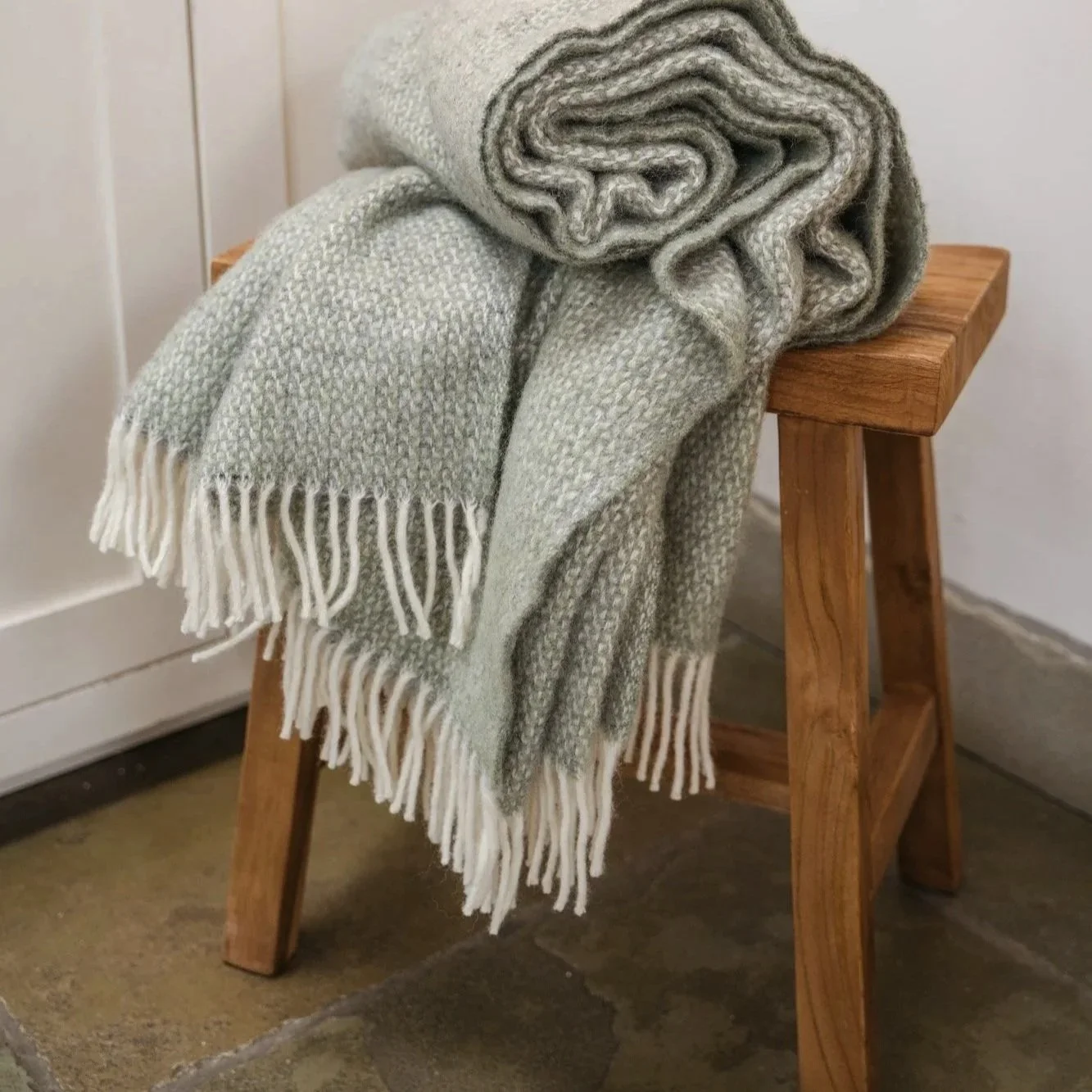 St. Mawes Reclaimed Teak Stool