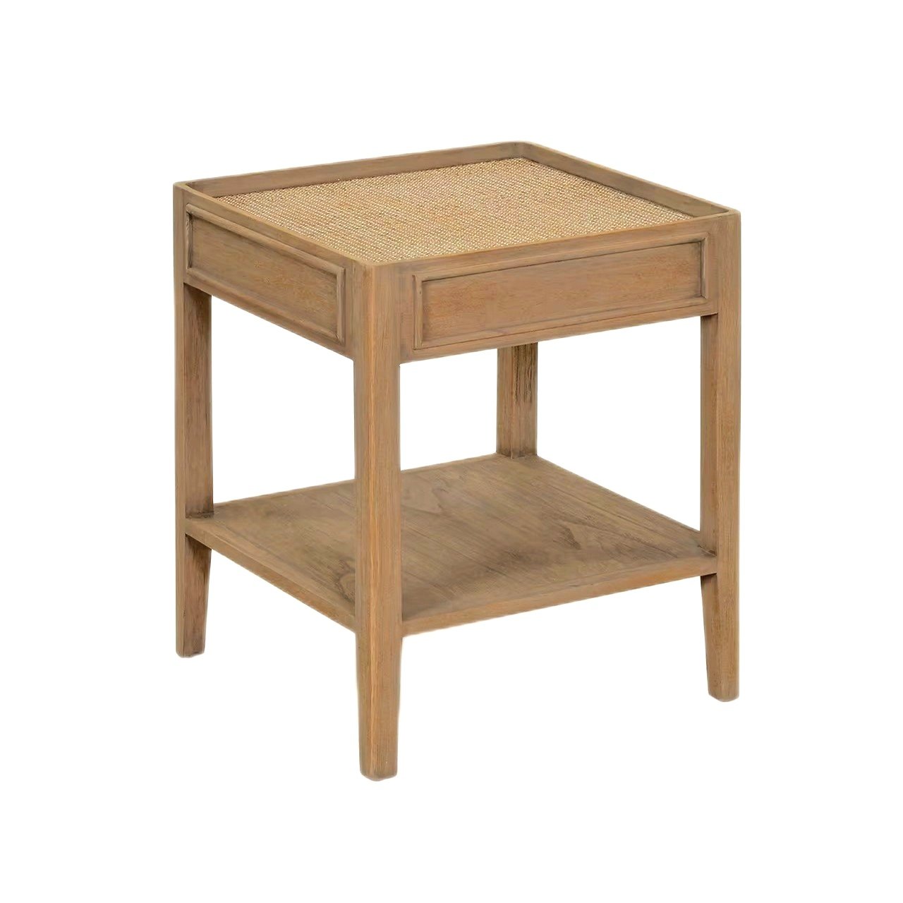 Chesterton Side Table Rattan Top