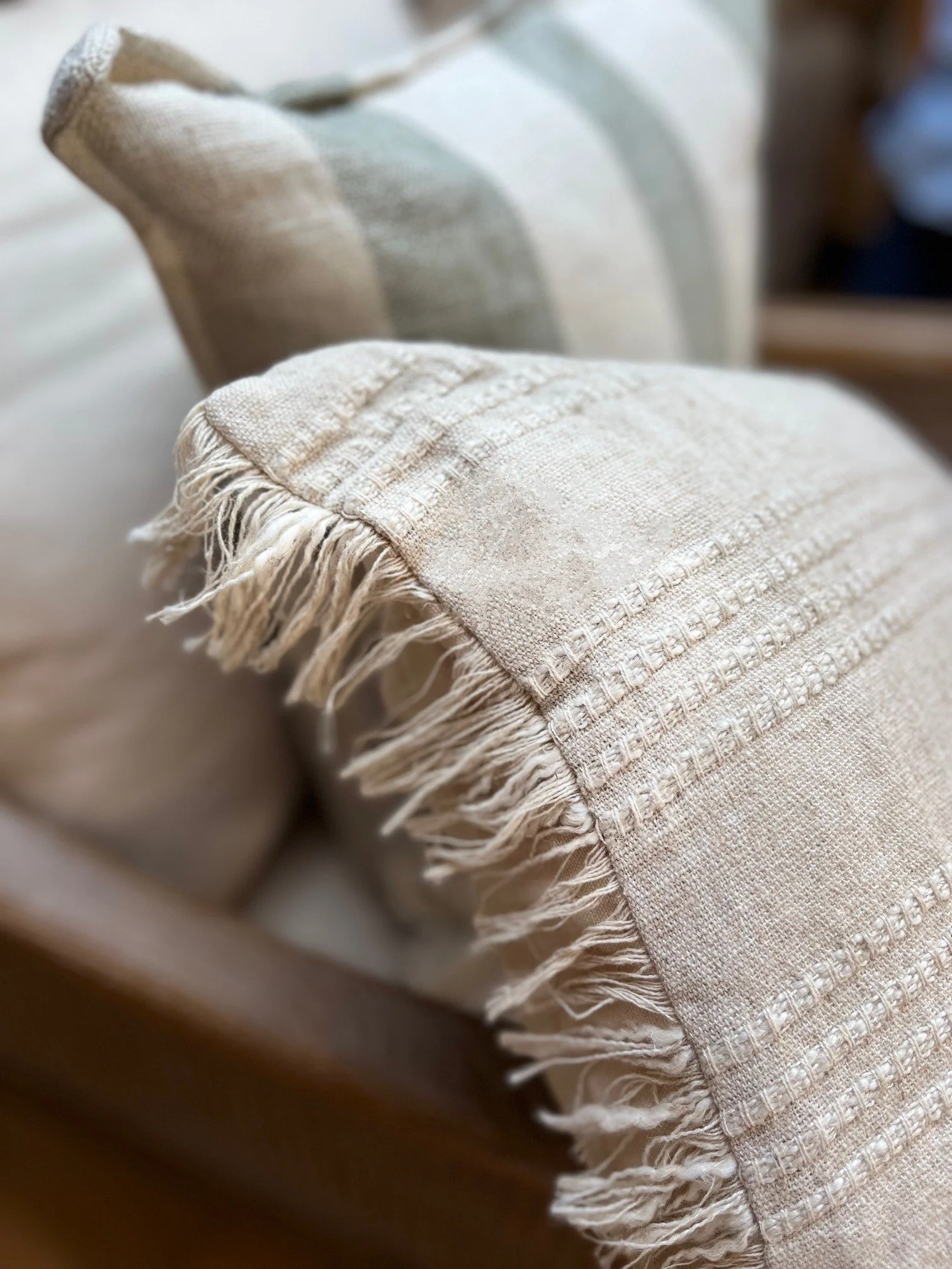 Aura Pale Stone Texture Cushion 40 cm x 60 cm