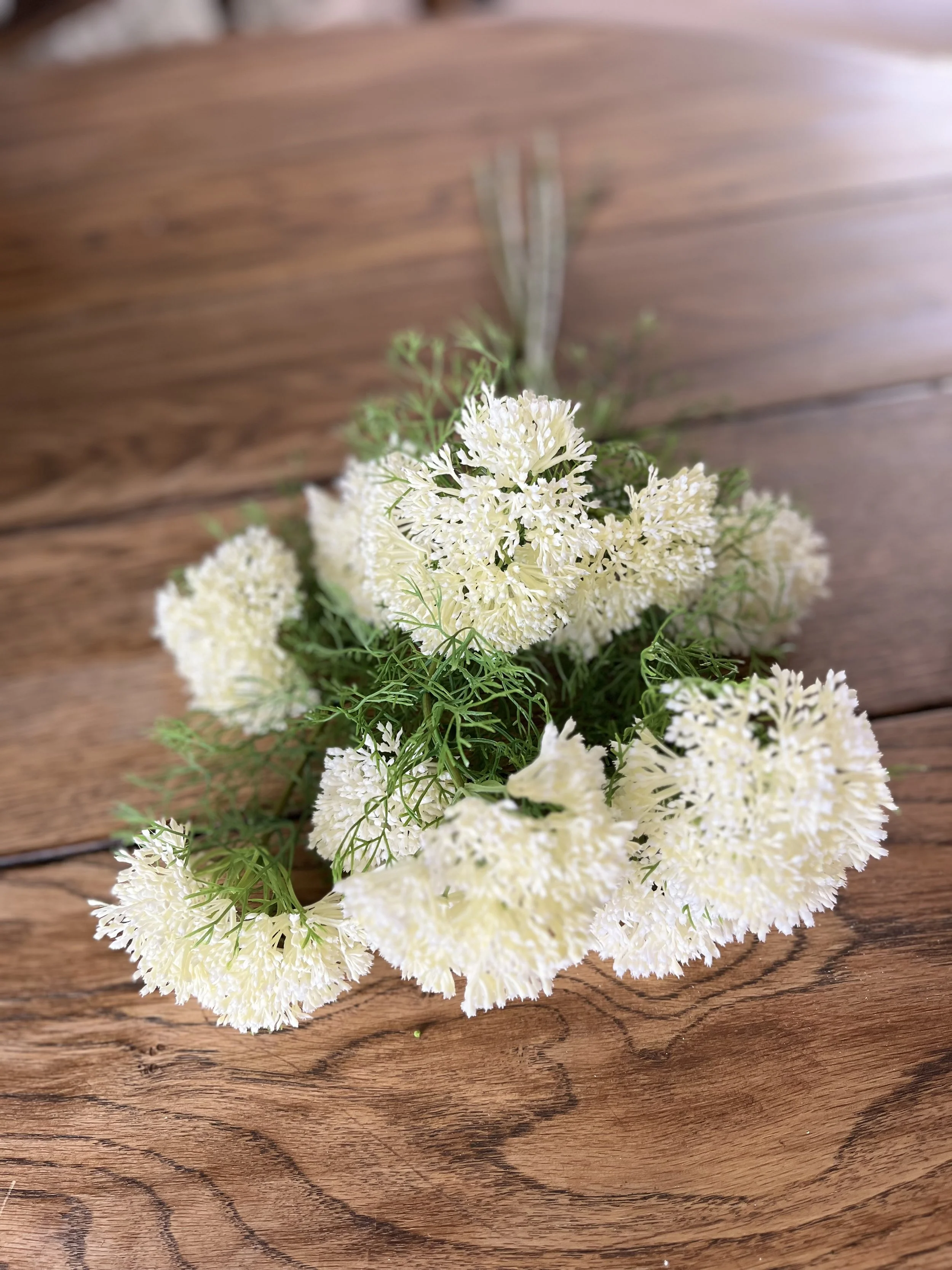 Cream Elderflower Faux Spray