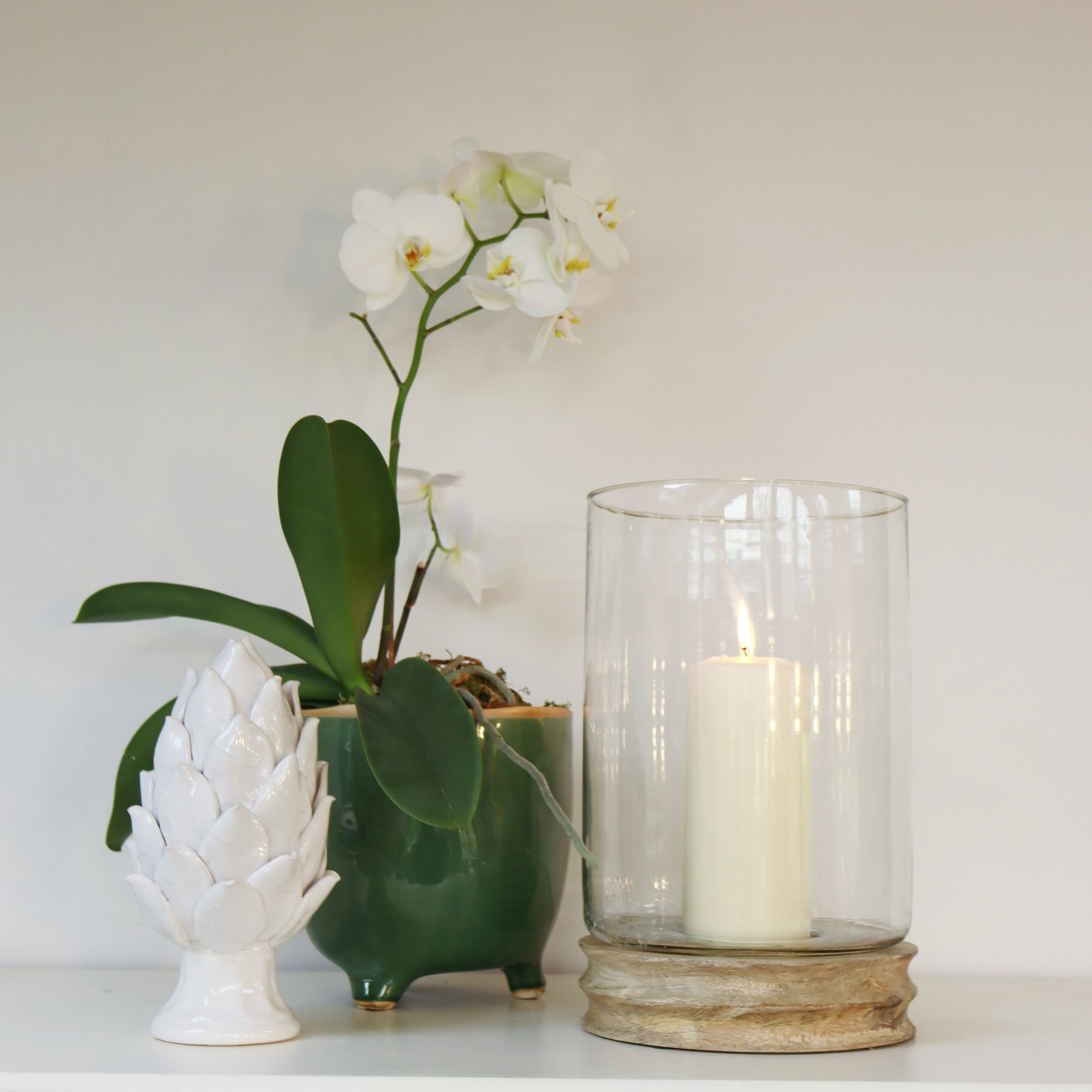 Inea Large Glass Hurricane 33 x 20.5 cm Gift