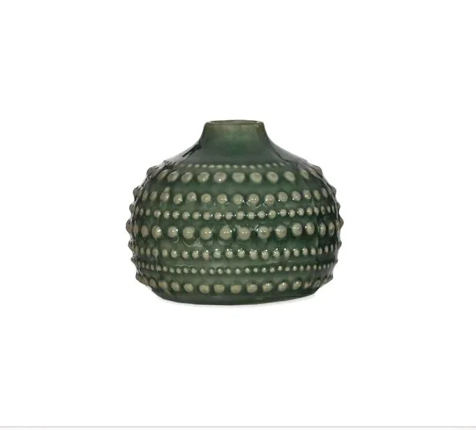 Small Ojen Bottle Vase Forest Green