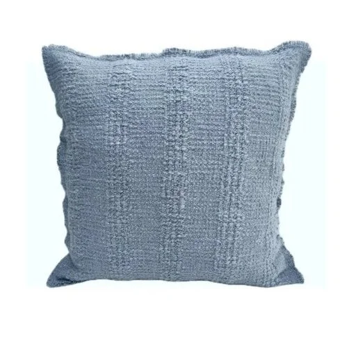 Nola Textured Denim Blue Cushion 50 x 50 cm