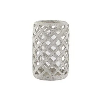 Isola Stone Medium Hurricane Lantern