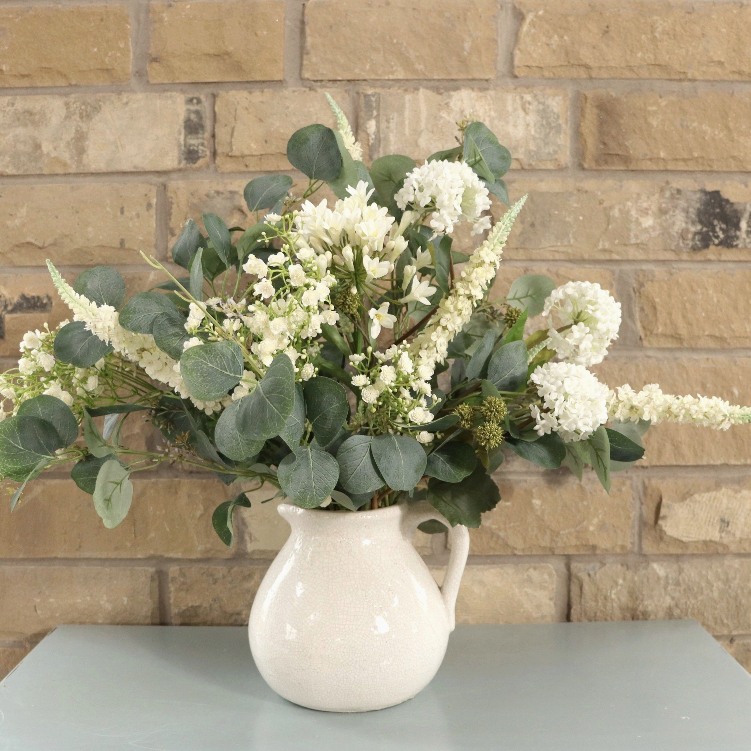 Large White Faux Flower Bouquet