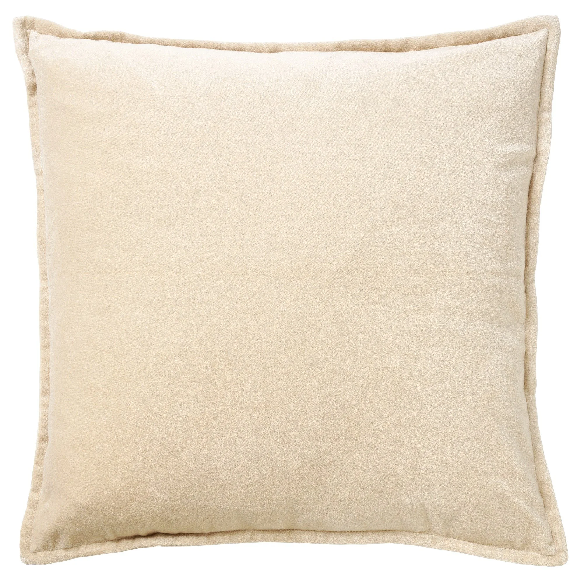 Pale Stone Velvet Cushion 50 x 50 cm Velvet Cushion 50 x 50cm