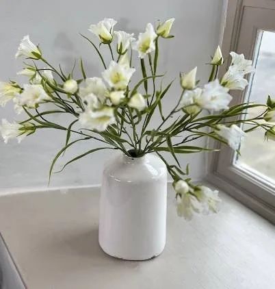 Aínsa White Crackle Glaze Vase