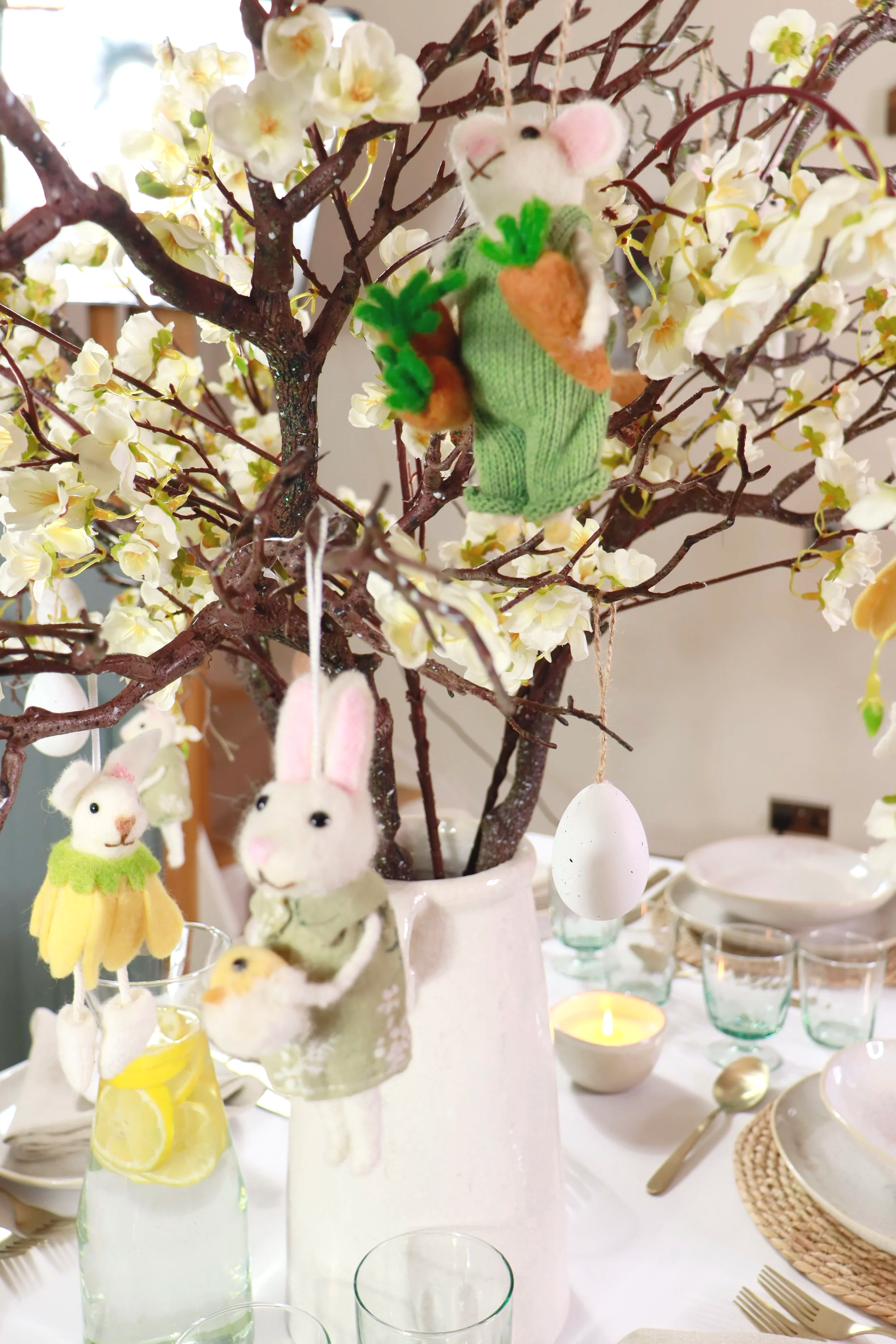 Easter Mouse Felt Hanging Decoration