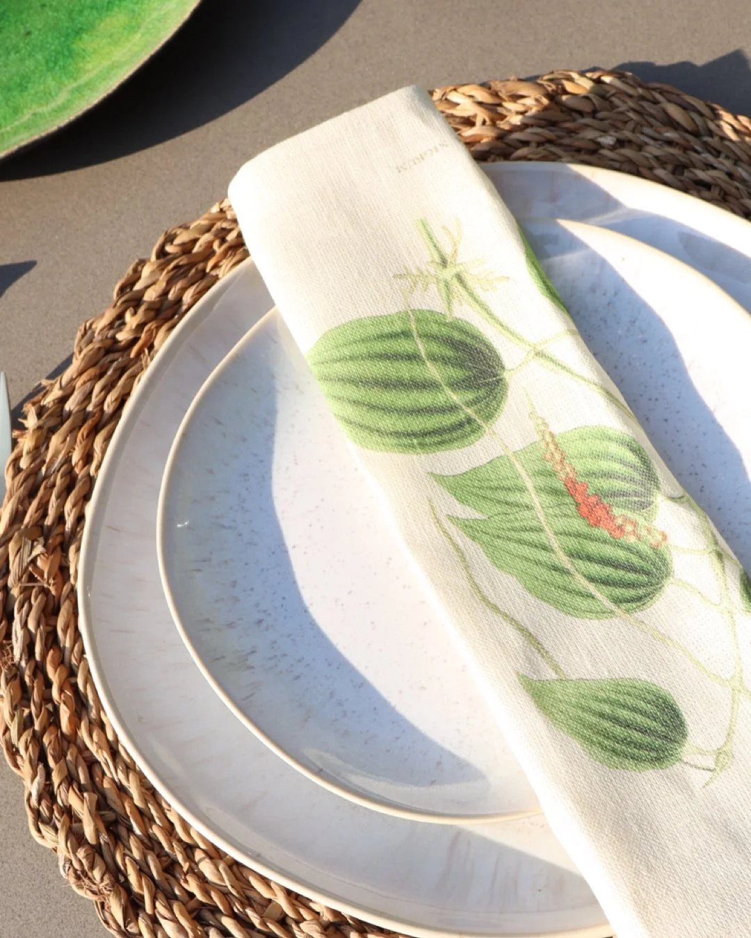 Organic Botanical Linen Napkins (Set of 6)