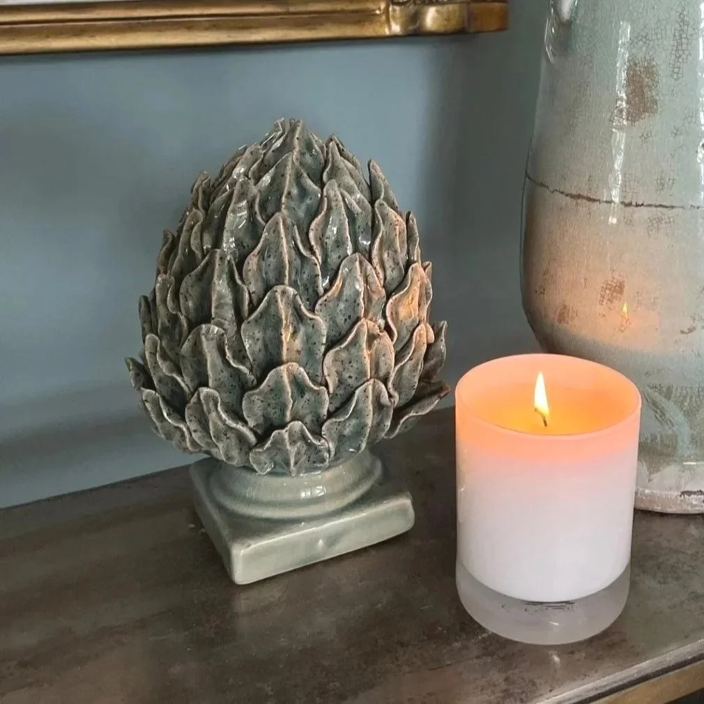 Fioren Duck Egg Blue Ceramic Artichoke