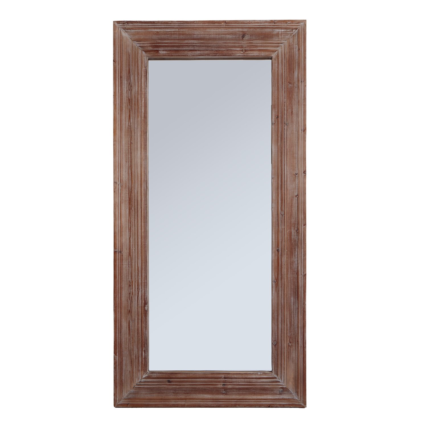 Assisi Large Washed Wood Mirror