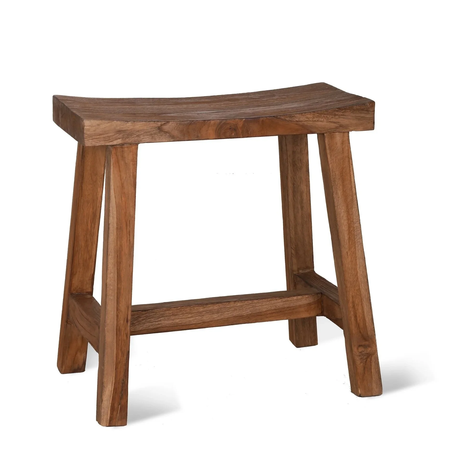 St. Mawes Reclaimed Teak Stool