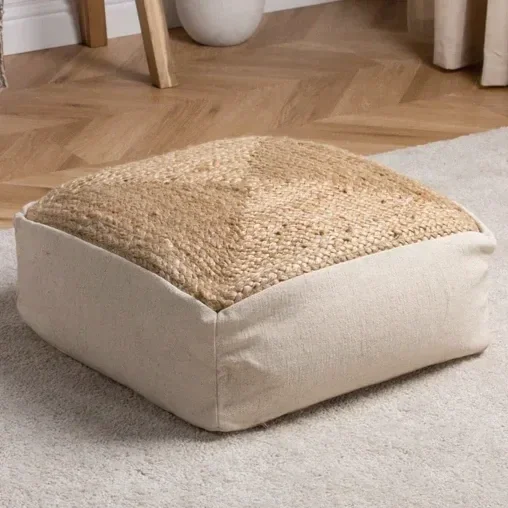Noli  Jute Floor Cushion 30cm x 50 cm x 50cm
