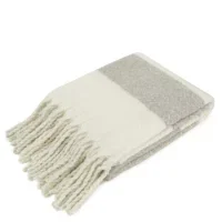 Seren Soft Grey Throw 130 cm x 170 cm