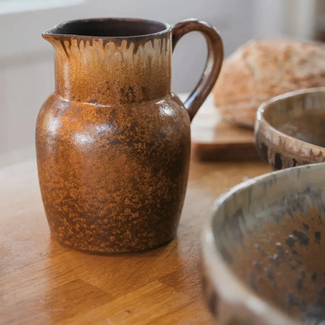 Casafina Poterie Mocha Latte Pitcher Jug