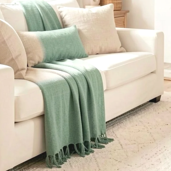 Daya Ombre Blend Cotton Throw 130cm cm x 170 cm