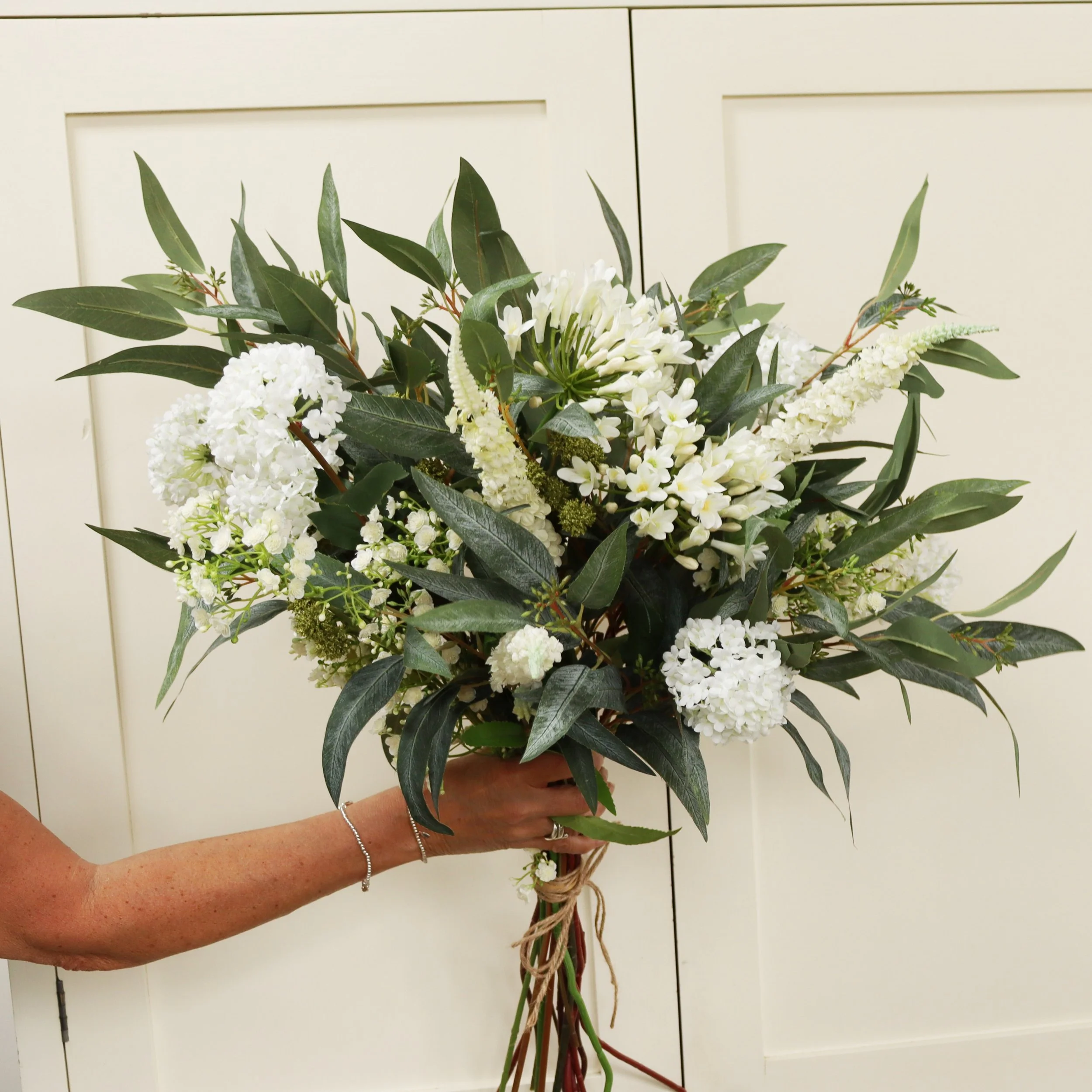 White Faux Flower Bouquet