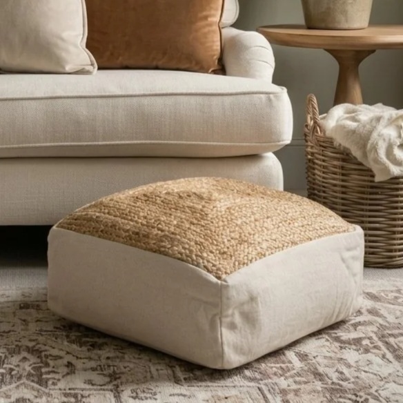Noli  Jute Floor Cushion 20cm x 50 cm x 50cm