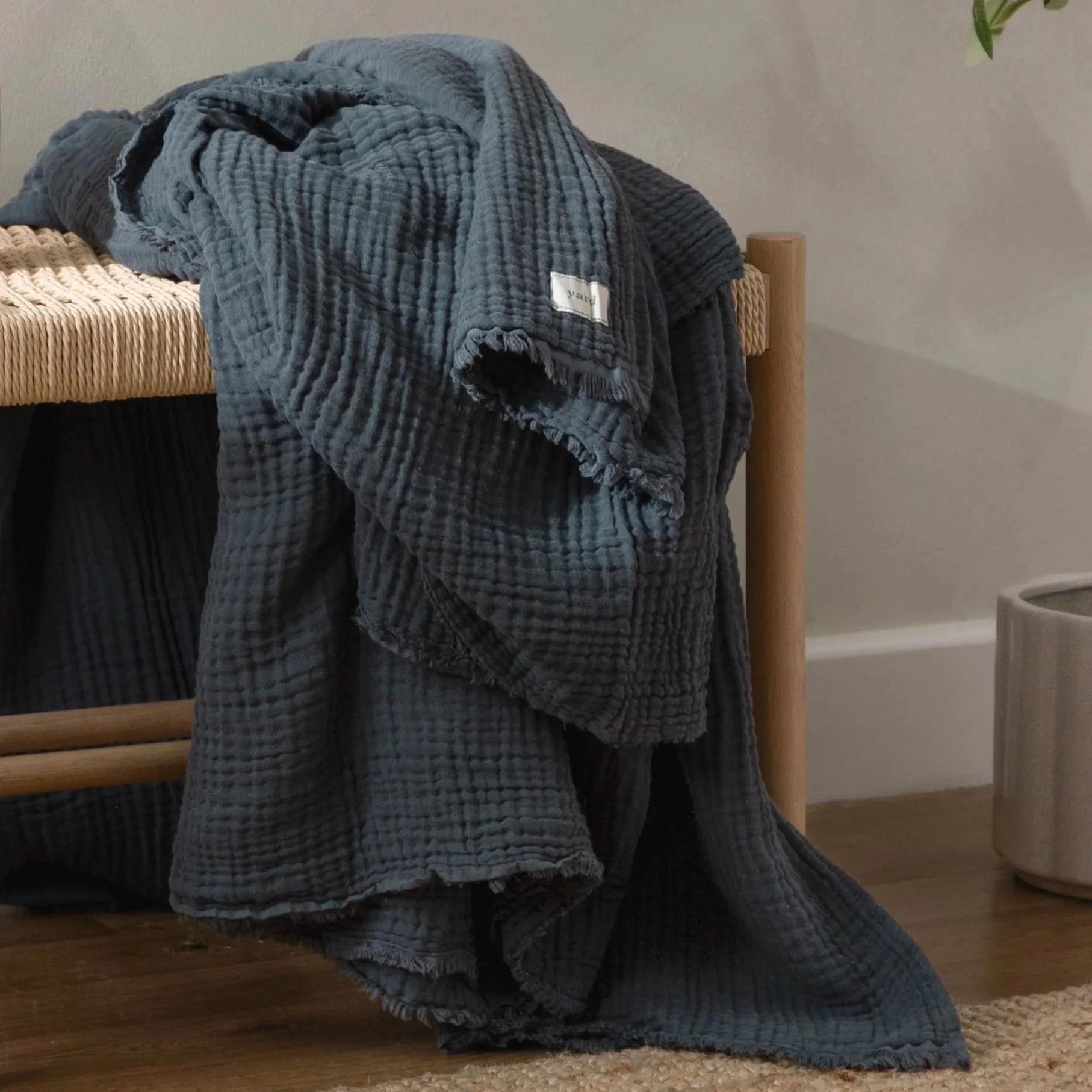 Nivia Cotton Throw in Dusk 130 x 180 cm