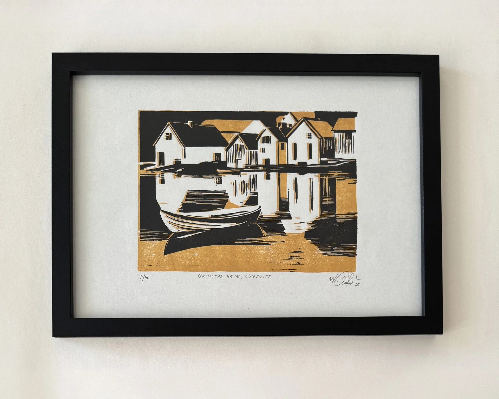 Graphic Print “Grimstad Harbor”