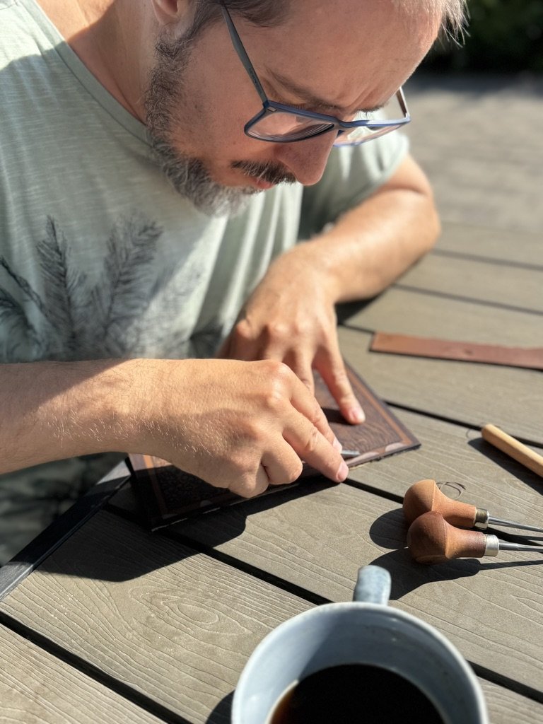 Matej Gabris at work on the