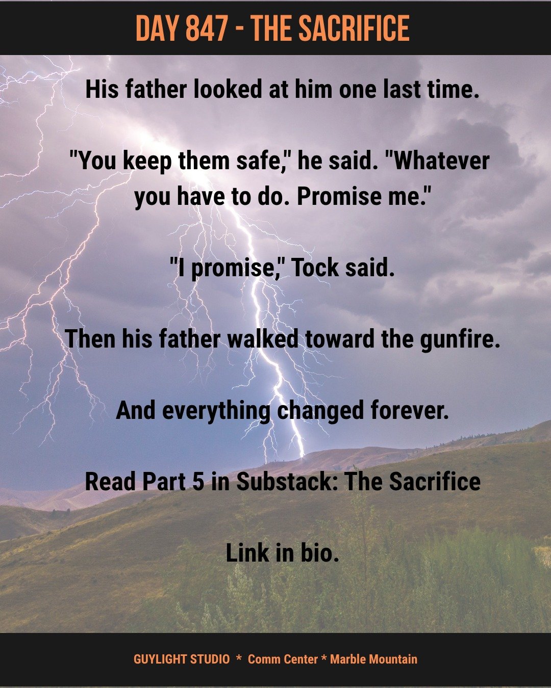 Part 5 The Sacrifice. #indieauthors #scifi #redpowdermountain