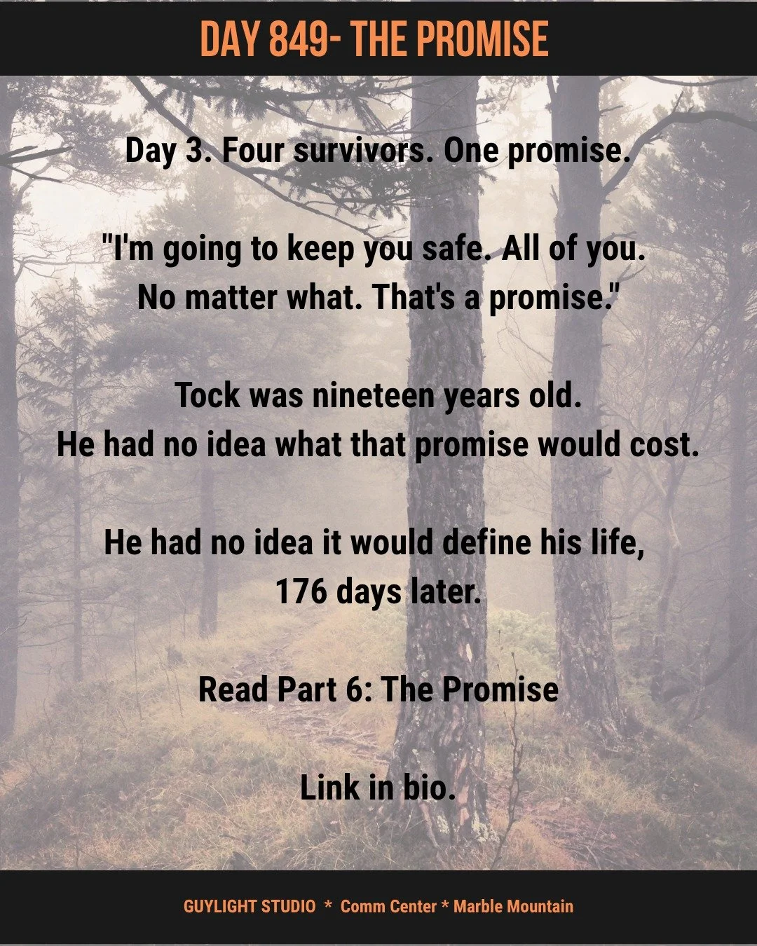 Day 849 The Promise  #ThePromise #RedPowderMountain #Day3 #Resistance
