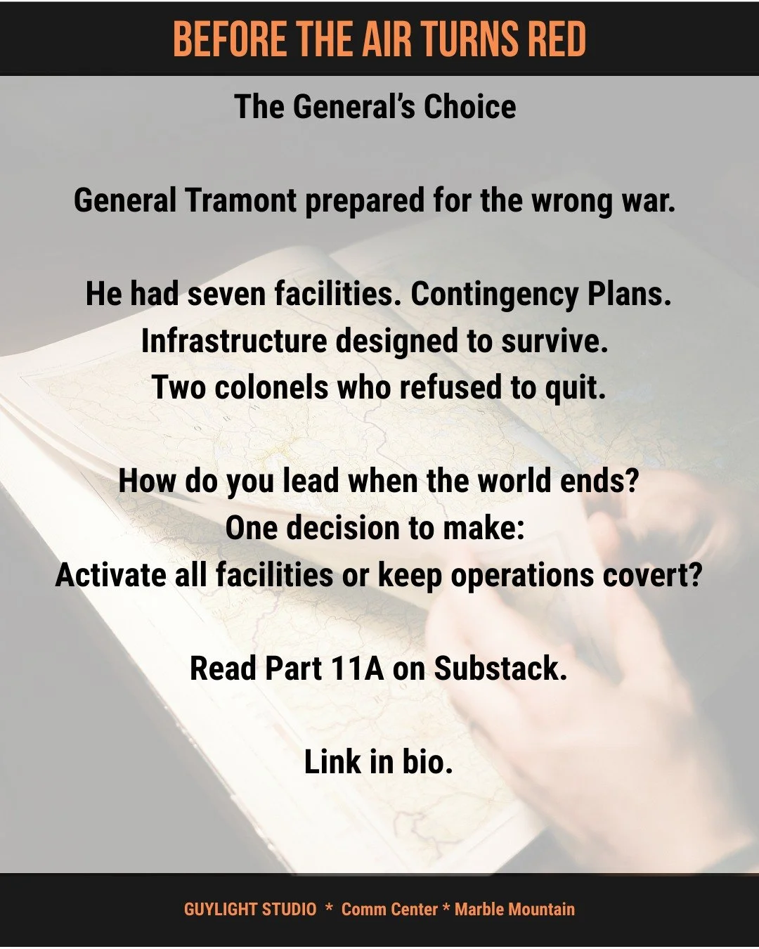 Before the Air Turns Red - The General's Choice. #RedPowderMountain #NRC #Resistance #Indiewriter