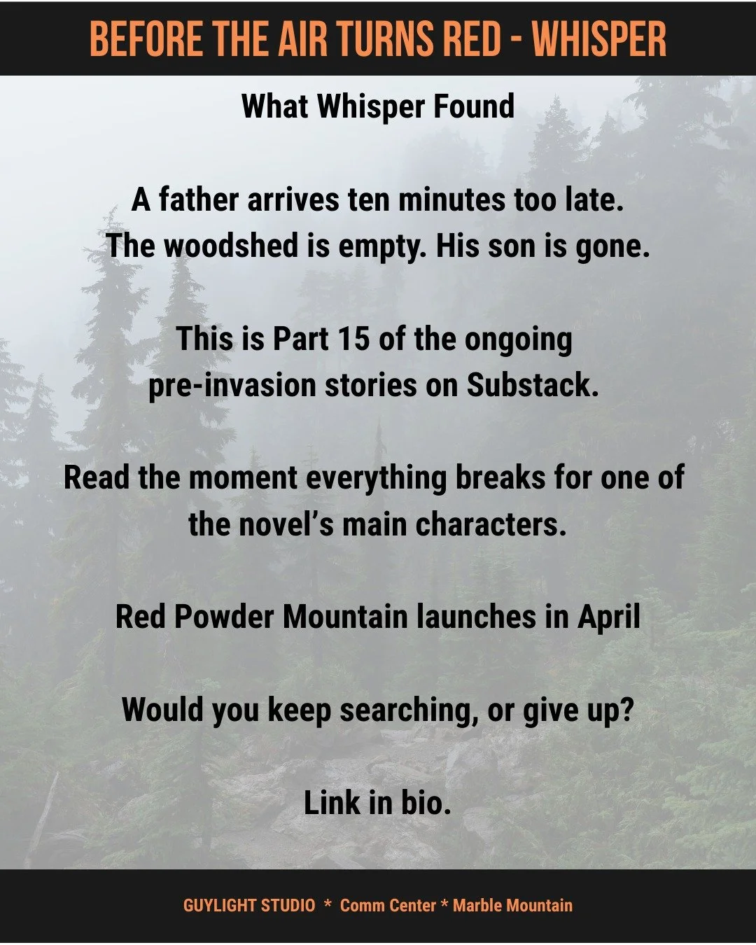 What Whisper Found #redpowdermountain #Whisper #Indiewriter