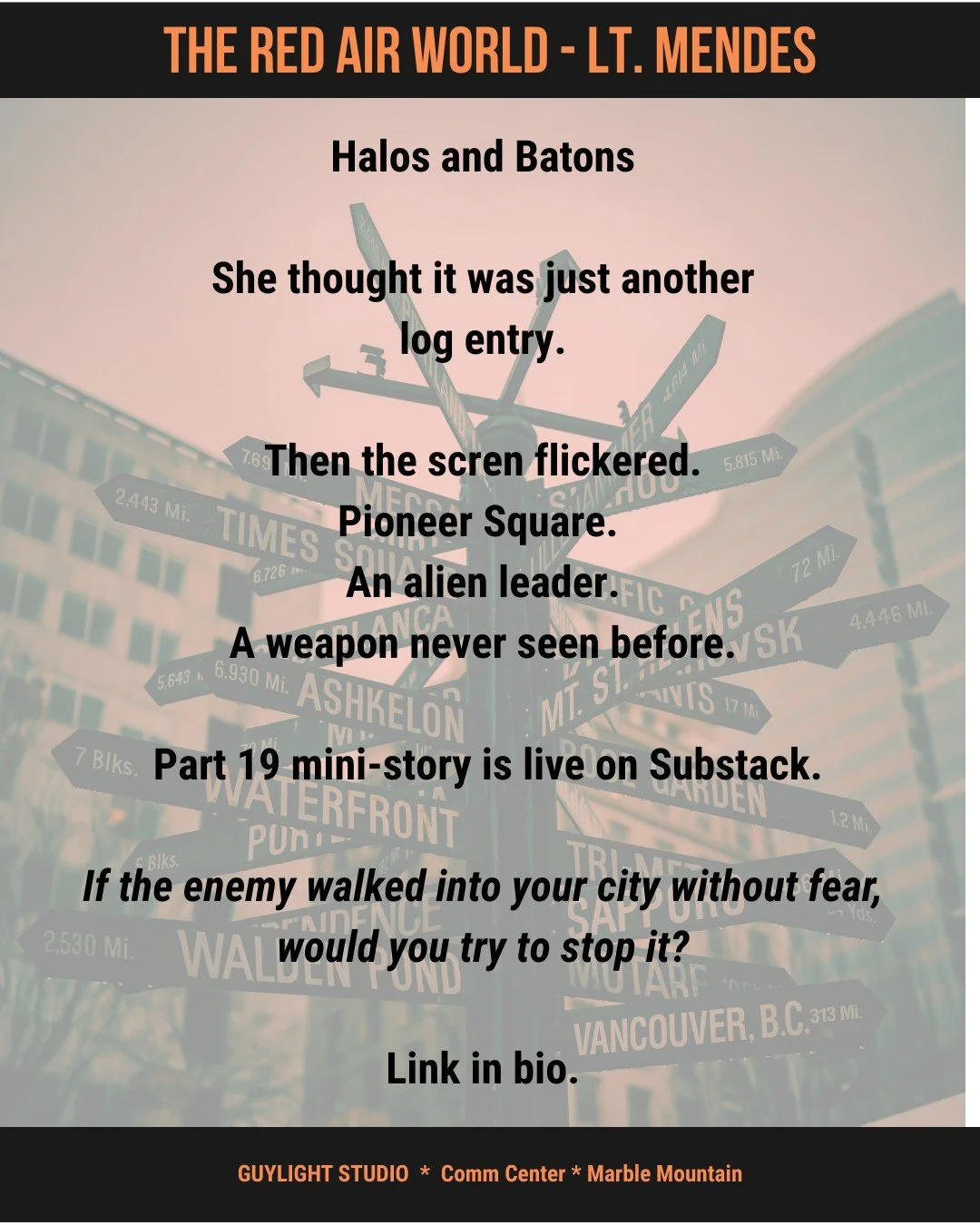 Lt. Mendes discovers an alien leader. #redpowdermountain #indiewriter