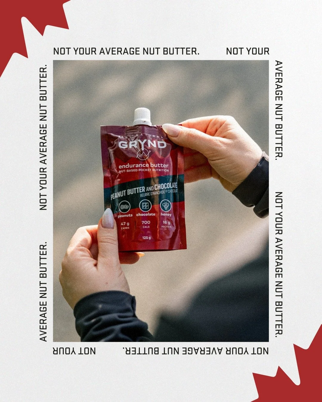 Most nut-based snacks are made for cravings. Grynd Endurance Butter is made for performance.

With 700 calories, 47g of carbs, and a balanced mix of fats and protein, it&rsquo;s built to fuel longer sessions without the gut struggle.

No fillers. No 