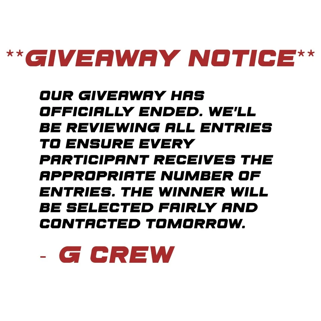 Thank you to everyone who entered, winner will be contacted tomorrow.  If the winner does not respond within 7 days a new winner will be drawn.  Keep an eye on your inbox !