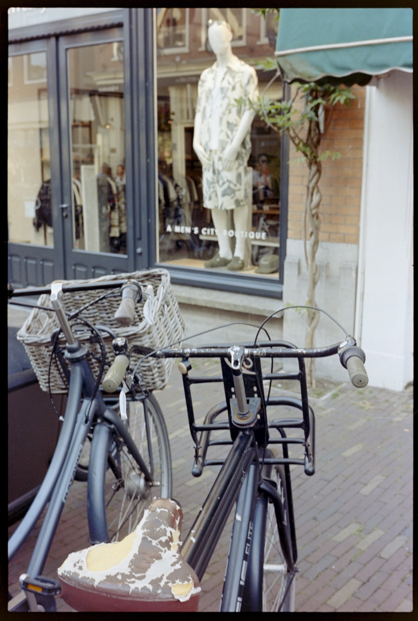 Bicycles outside a shop in Alkmaar.