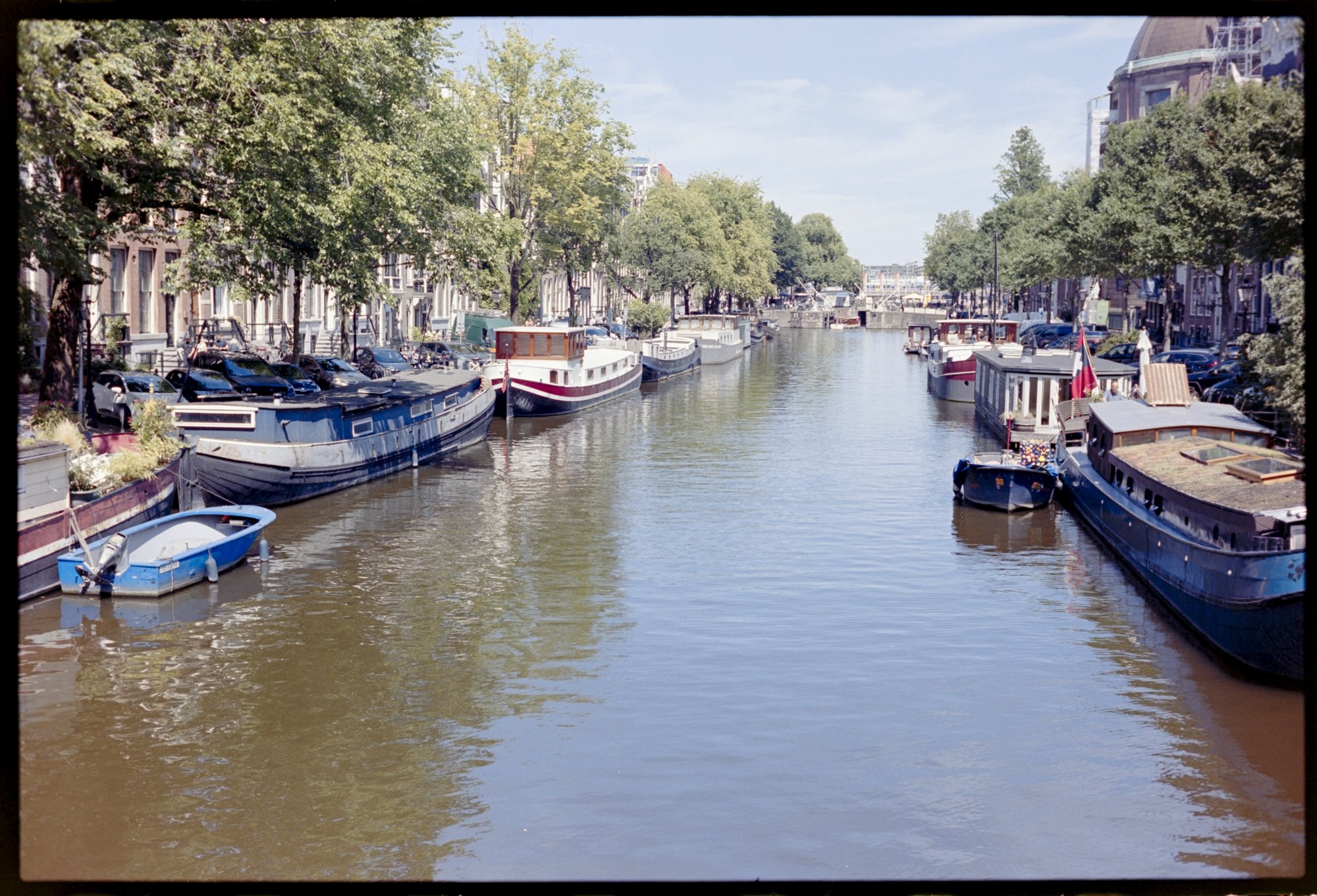 A canal in Amsterdam.