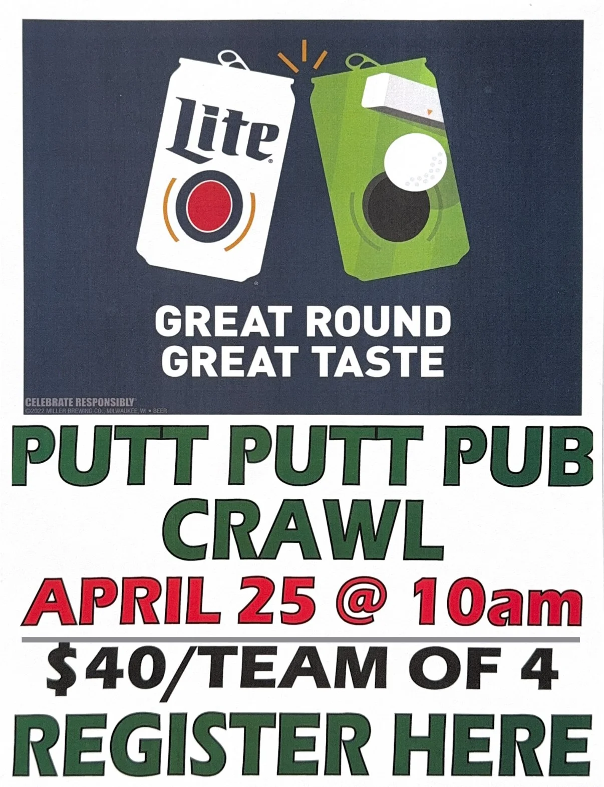 Putt Putt Pub Crawl 