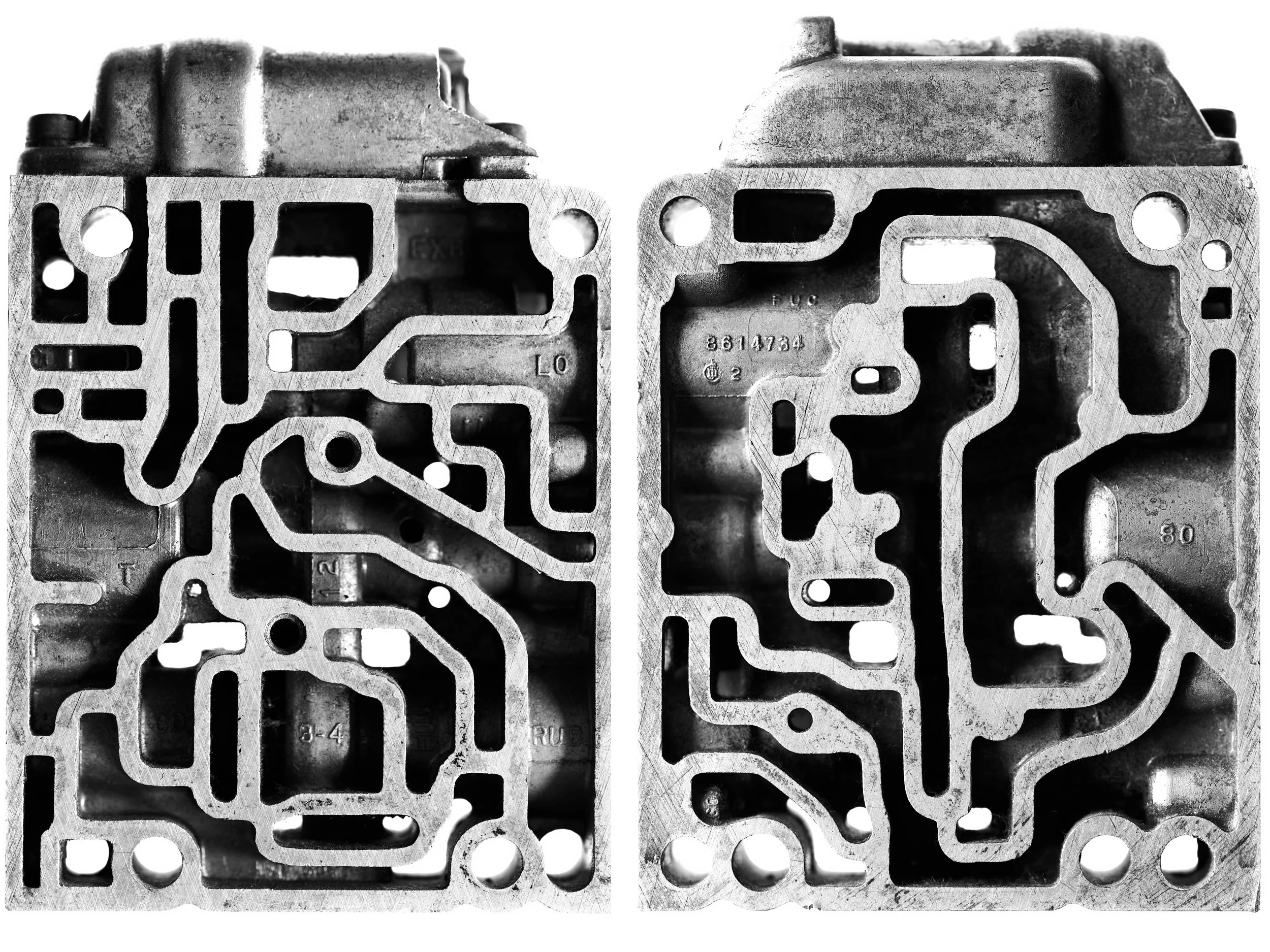 2 faces du bloc de contrôle