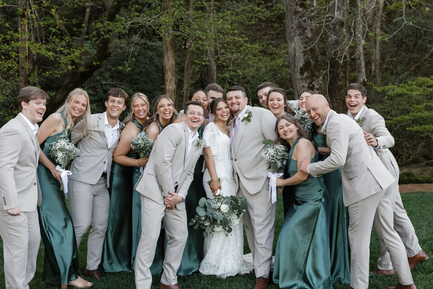 This is what it looks like when your people show up for you &mdash; fully, joyfully, and all in.

Madison and Ty were surrounded by the kind of wedding party that brings the energy, the laughter, and the kind of support you feel in every photo. The n