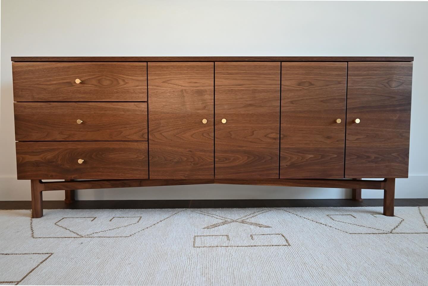 Dining room sideboard in walnut.