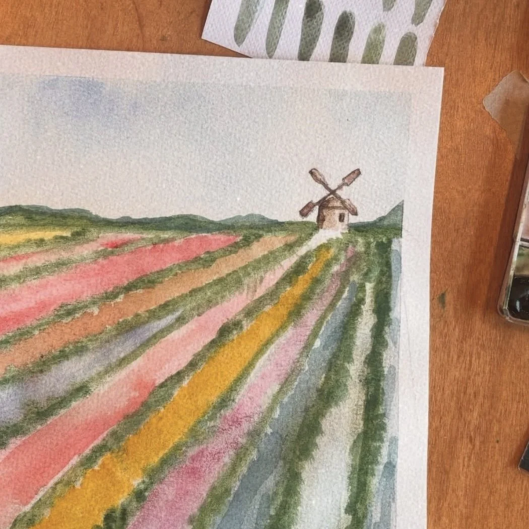 Paint Your Own - Set of 4 Landscape Sketches