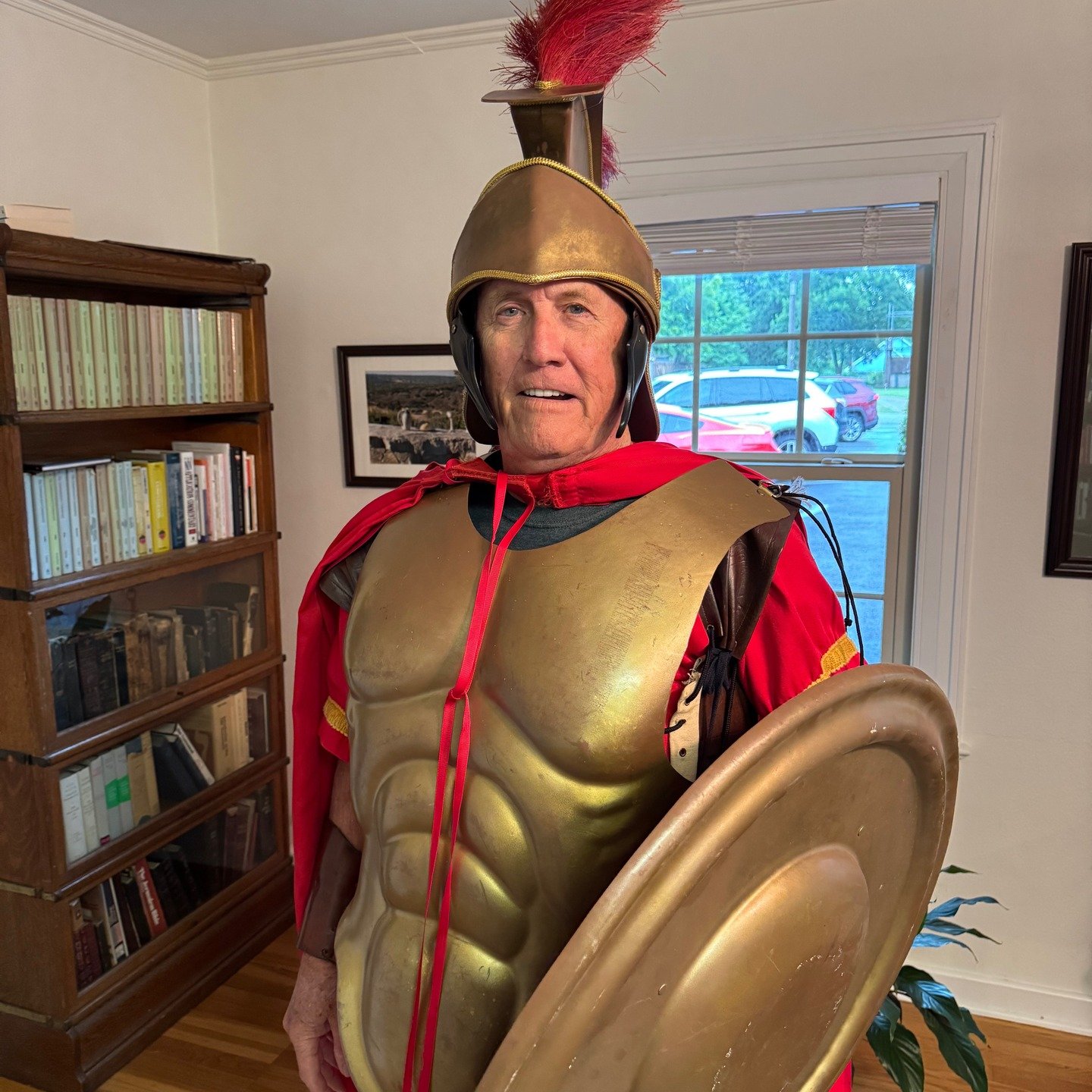 A Roman Centurion Visited VBS this week.