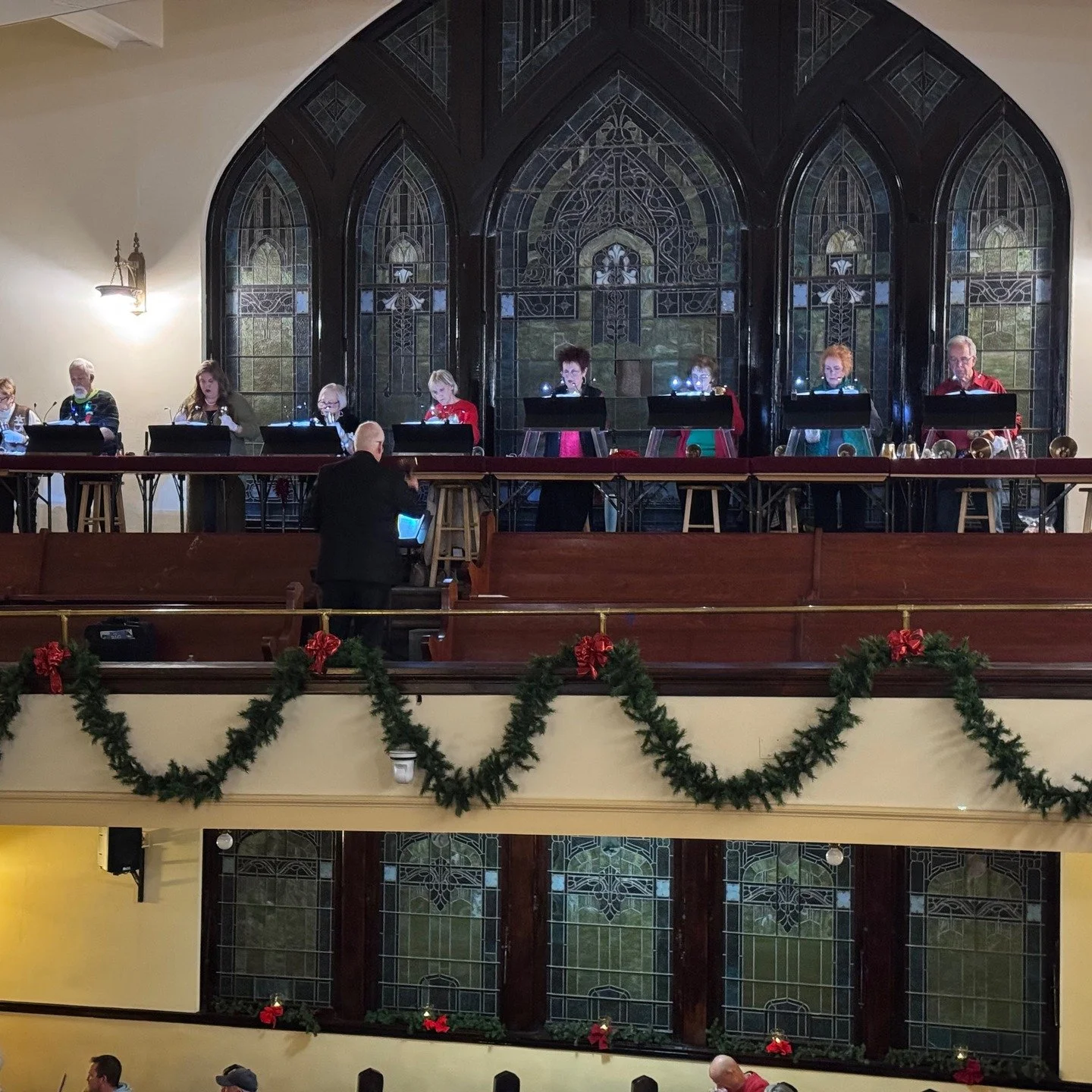 Jubilate Ringers playing during Bethlehem Revisited.